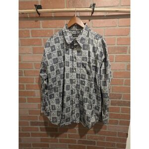 Bellini Collection Mens Button Up Shirt  Long Sleeve Cotton Golf XXL. Sku 90‎